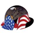 8-point Full Brim Spirit Of America Hard Hat